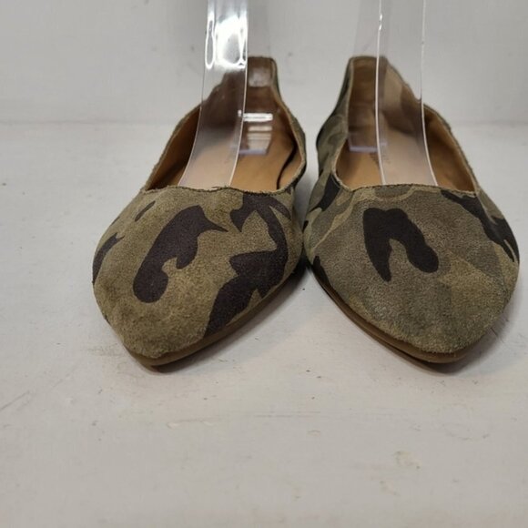 Lucky Brand Bylando Camo Print Pointed Toe Ballet Flats Size 7M - Picture 4 of 10
